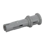 Technic Pin Long with Friction Ridges Lengthwise and Stop Bush [2 Lateral Holes, Small Pin Hole] em Cinza azulado claro