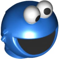 Minifig Head Special (Cookie Monster)