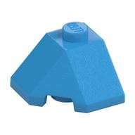 Brick Wedged, Sloped 45° 2 x 2 Corner em Celeste escuro