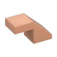 Brick Sloped 45° 2 x 1 with 2/3 Inverted Cutout and no stud em Nougat