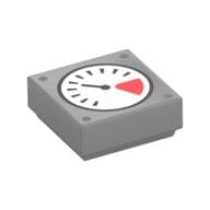 Tile 1 x 1 with Gauge Print