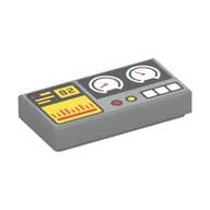 Tile 1 x 2 with Gauges, '82', and Buttons Print