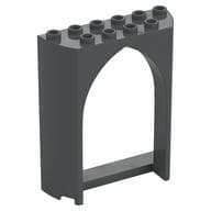 Panel 2 x 6 x 6 with Gothic Arch em Cinza azulado escuro