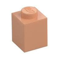 Brick 1 x 1 em Nougat