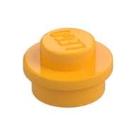 Plate Round 1 x 1 with Solid Stud em Laranja vivo claro