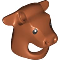 Costume / Mask, Bull with Black Eyes Print