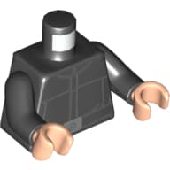 Torso Imperial Uniform Print, Black Arms, Light Nougat Hands