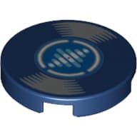 Tile Round 2 x 2 with Record with Sound Equalizer Print
