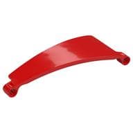 Technic Panel Curved 5 x 13 x 2 Tapered, Right #51 em Vermelho
