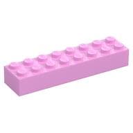 Brick 2 x 8 em Rosa vivo