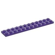 Plate 2 x 12 em Roxo escuro