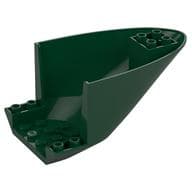 Aircraft Fuselage Curved Aft Section 6 x 10 Bottom em Verde escuro