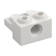 Technic Brick Special 1 x 2 with Pin Hole and 1 x 2 Plate em Branco