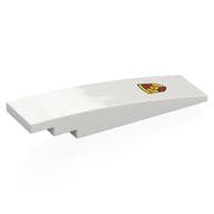 Brick Curved 8 x 2 No Studs with Porsche Emblem Print