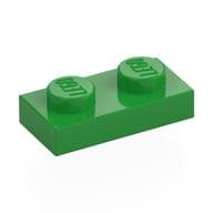 Plate 1 x 2 em Verde vivo