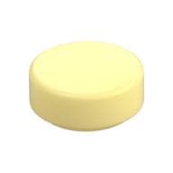 Tile Round 1 x 1 em Amarelo vivo claro
