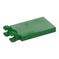 Tile Special 2 x 3 with 2 Clips without Tab between Clips em Verde