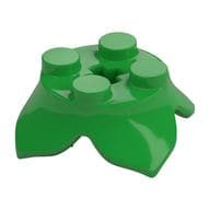 Plant, Leaves, Round 2 x 2 x 2/3 with + Axle Hole and 4 Leaf Extensions em Verde vivo