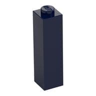 Brick 1 x 1 x 3 em Azul escuro