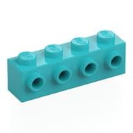 Brick Special 1 x 4 with 4 Studs on One Side em Celeste médio