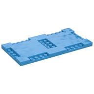 Plate Special 8 x 16 x 2/3 with Six Recessed Edges with 1 x 4 Studs and Recessed Center with 2 x 4 Studs em Celeste escuro