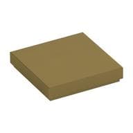 Tile 2 x 2 with Groove em Dourado metálico