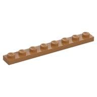 Plate 1 x 8 em Nougat médio
