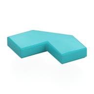 Tile Special 2 x 2 Corner with Cut Corner - Facet em Celeste médio