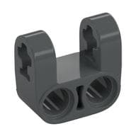 Technic Axle and Pin Connector Perpendicular Double Split [Reinforced] em Cinza azulado escuro