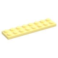 Plate 2 x 8 em Amarelo vivo claro