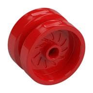 Wheel 18 x 12 with Axle Hole and Stud em Vermelho