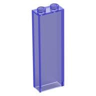 Brick 1 x 2 x 5 without Side Supports em Roxo translúcido