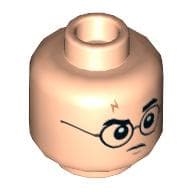 Minifig Head Harry Potter / Gregory Goyle, Dual Sided Print