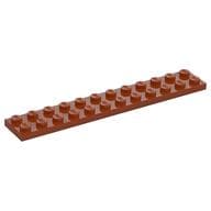 Plate 2 x 12 em Laranja escuro