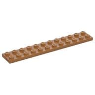 Plate 2 x 12 em Nougat médio