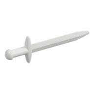 Weapon Sword / Greatsword Pointed with Thick Crossguard em Branco