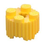 Brick Round 2 x 2 [Grill] em Amarelo