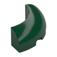 Brick Round Corner 3 x 3 x 1 No Studs em Verde escuro