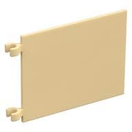 Flag 6 x 4 with U-Clips em Bege