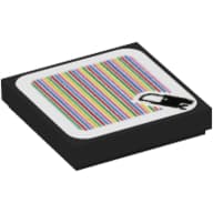 Tile 2 x 2 with Crowber and Barcode Print (Sticker)