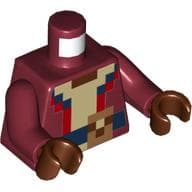 Torso Jacket, Pixelated, Tan Undershirt, Dark Blue Belt Print, Dark Red Arms, Reddish Brown Hands