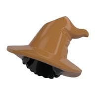 Hair and Hat, Floppy Witch Hat, Short Hair, Black Pattern