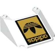 Windscreen 6 x 6 x 2 with Black/Gold 'adidas' and Logo Print