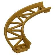 Vehicle Track, Roller Coaster, Curve em Dourado perolado