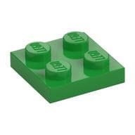 Plate 2 x 2 em Verde vivo