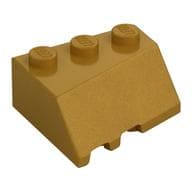Brick Wedged, Sloped 45° 3 x 3 Right em Dourado perolado