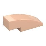 Brick Curved 3 x 1 No Studs em Nougat claro