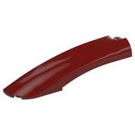 Brick Round, Curved 10 x 2 x 2 with Rounded End Left em Vermelho escuro