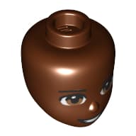 Minidoll Head, Hazel Eyes, Open Mouth Print