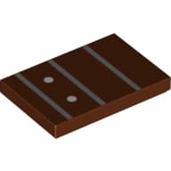 Tile 2 x 3 with Guitar Finger Board, Frets, Position Markers Print